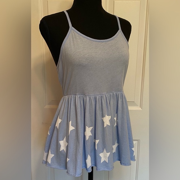 Wildfox Stars Blue Tank Top 4th of July - Picture 3 of 7